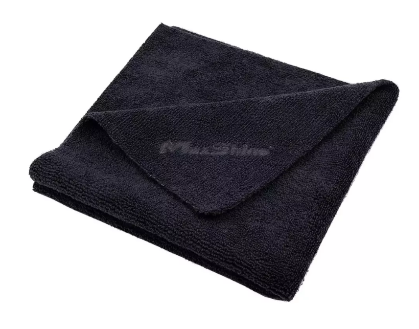 maxshinenegra Microfibra Negra 40x40 cm - 330gr - Max Shine - Imagen 1